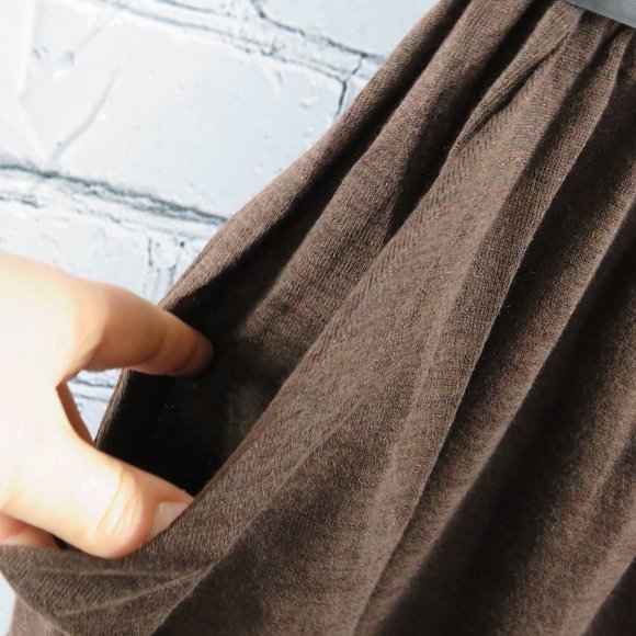 Women's Sleeveless Cowlneck Dress - Brown - Picture 3 of 7